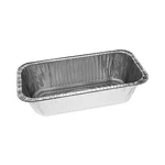 Pactiv Ribbed 1/3-SIZE Aluminum Bread Pans, 1-COMP, 8 2/5W X 9/10D 3H, 200/C. Fixed Price $432.27.