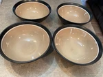 Set Of Sango Encore Black Cereal Soup 7.5 Bowls 4910-. Fixed Price $26.00.