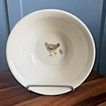 Paula Deen Southern Rooster Hand Painted 10" Round Serving Or Salad Bowl Chicken. Fixed Price $31.50.