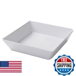 American Metalcraft MELSQ10 Melamine Bowl Square-shallow 64OZ. Fixed Price $44.54.