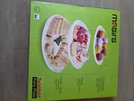 Masirs Collapsible 3-TIER Plastic Serving Tray, Round, White, Dishwasher Safe. Fixed Price $26.99.