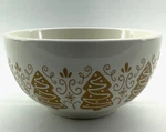 Christmas Gingerbread Tree Ceramic Bowl 5" White Gold Holiday Tabletop - Ashland. Fixed Price $19.69.