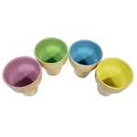 4-PC Set Cake & Ice Cream Ceramic Party Cone-shaped Bowl Cup Dish Pot For Plants. Fixed Price $22.48.