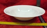 Crate & Barrel Nikko 10 3/4" Wide Rim Vegetable Bowl, White Pearl Japan. Fixed Price $144.29.