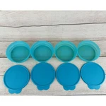 Vintage Tupperware Blue Bowls W/ Lids 2415B-3. Fixed Price $17.95.