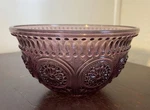 The Pioneer Woman 5" Adeline Embossed Glass Dessert Bowl 13 Oz Plum Purple. Fixed Price $12.50.
