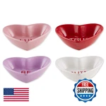Dii Valentines Day Ceramic Collection Candy Bowls Sweet Talk 4 Piece. Fixed Price $35.20.