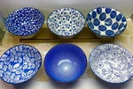 Selamica 20OZ 6 Japanese Grain Bowls Lot Of Porcelain Each Has Unique Design. Fixed Price $55.95.
