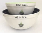 New Rae Dunn Halloween Mixing Bowls Melamine Hocus Pocus + Witch's Brew. Fixed Price $39.99.