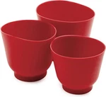 Silicone Bowl Set 3 Piece Red 1019R. Fixed Price $36.40.