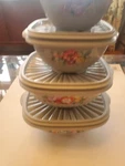 The Pioneer WOMAN-8 Piece Bowl Set, Sweet Romance, Grey New No Box. Fixed Price $22.00.