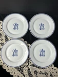 4 Vintage Rosanna Dinnertime Desserts Plates 7.5 Knife Fork Spoon Poland. Fixed Price $50.08.
