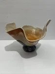 Mid Century Modern Italian Murano Style Art Glass Carmel Centerpiece Bowl Vase. Fixed Price $113.75.