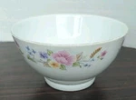 Action Industries Rice Bowl, Gold Trim Floral Porcelain, 5", Vintage 1980S, ACT3. Fixed Price $15.00.