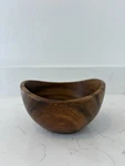 Crate Barrel Acacia Wood Individual Oval Salad Bowl 585-157 Philippines 6" Long. Fixed Price $15.00.