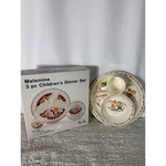 Vintage Melamine 3PC Childrens Dinner Set Alphabet Kids Plate Bowl Mug. Fixed Price $20.00.
