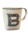 Anthropologie Monogram Kind, Bold,brave (microwave/dishwasher Safe) Design Mug. Fixed Price $15.00.