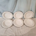 Lenox Opal Innocence Rimmed Soup/pasta Bowls, Set Of 6 Nice!. Fixed Price $99.99.