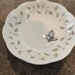 Vintage Lenox Butterfly Meadow Pasta/salad Bowls 8.75 Scalloped Edge 4 Piece Set. Fixed Price $35.00.