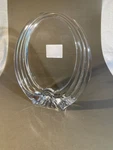Mikasa Crystal "concentric" Oval Picture Frame 9" Glass, New In Box (401). Fixed Price $20.00.