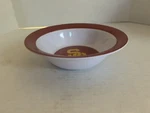 Colortech Usc Trojans Round Plastic Cereal Bowl Red/white/yellow 7 1/2IN.RX2IN.D. Fixed Price $12.00.