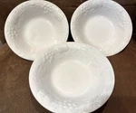 (3) Gibson 1/8" White Soup Pasta - Flourish Raised Fruit Set. Fixed Price $20.00.