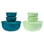 Tupperware 12-PIECE Blossom Lid Serve & Store Bowl Set-green. Fixed Price $21.95.