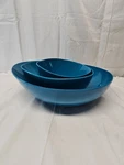 St 3. Zak ! Design" Dipbow Heavy Melamine Mixing Bowl Blue Light Different Size.. Fixed Price $54.99.