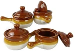 French Onion Soup Bowls With Handle Lid Set Of 4 16OZ Chefcaptain. Fixed Price $36.87.