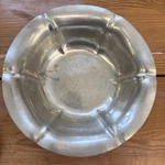 Vintage Pewter Bowl Reed And Barton Scalloped Flower Round 9" Stamped 601. Fixed Price $8.40.