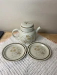 Royal Doulton Lambethware Sandsprite LS.1013 3-PIECE Floral Stoneware Tea Set. Fixed Price $10.00.