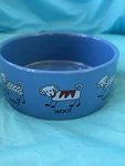 Pearhead Woof Ceramic Dog Bowl Holds 3 Cups, Gift, Food & Water. Fixed Price $6.00.