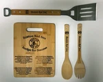 Boston Red Sox 4 Piece Bbq Barbeque Set Cutting Board Spatula Salad Spoon Fork. Fixed Price $14.99.