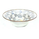 Mackenzie-childs Sterling Check Serving Bowl, Large 12-INCH Enamel Dish. Fixed Price $127.70.