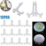 12PCS 5" Tall Plastic Easel Display Stand Plate Holders For Photo Dish Art New. Fixed Price $9.29.