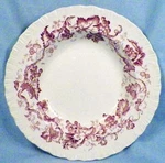 Wedgwood Old Soup Bowl Purple Flowers Shell Edge Porcelain Rimmed. Fixed Price $37.99.
