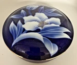 Ceramic Trinket Dish Bowl Lidded Vtg Fred Roberts Floral Vanity Japan 6.25" Read. Fixed Price $17.97.