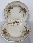 Vtg Mikasa Capistrano Heritage F2010 Set Of Soup Bowls 8 1/2 Floral Birds. Fixed Price $27.00.