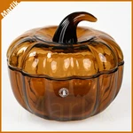 Ikea Hostagille Bowl & Lid Brown 7 " Pumpkin Glass Limited Ed. Collectable New. Fixed Price $27.00.