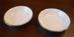 Edgerton Classic Fruit - Ice Cream Bowls White With Platinum Trim China Set Of 2. Fixed Price $11.69.
