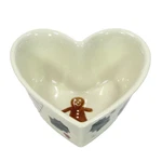 Hartstone Pottery Christmas Traditions 6.5" Heart Bowl Candy Gingerbread Holly. Fixed Price $21.95.