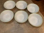 Corelle Spring Meadow Green Stripe 6 1/4" Cereal Bowls Set Of. Fixed Price $27.00.