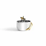 Michael Aram - Black Iris Stainless Steel And Brass Nut Dish 111203. Fixed Price $138.00.