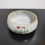 Nobilta Ceramic 5" Bowl And Oven Storage Container Gray Flower 450ML Lid. Fixed Price $9.51.