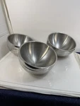 3 Vollrath 47651 Angled Double Wall Serving Bowl Stainless Steel 1.9 Quarts. Fixed Price $40.50.