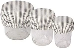 Now Designs Ticking Stripe Save It Reusable Cotton Mini Bowl And Jar Covers 3.5. Fixed Price $29.99.