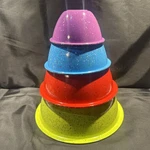 Wow Zak! Designs Confetti Set Of 4 Nesting Mixing Serving Bowls Durable Melamine. Fixed Price $65.00.