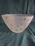 Vintage Southern Living Marietta Green Dot Bowl 8 Inch. Fixed Price $13.85.