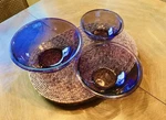 Vintage Pyrex Amethyst Purple Glass Nesting Mixing Bowl Set Of (3) 323 325 321. Fixed Price $75.00.