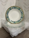 Christopher Stuart HK218 Chambord 9.5 Grape Leaf Large Rim Soup Bowl (7PC). Fixed Price $104.99.